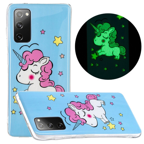 Samsung Galaxy A03s Luminous TPU Protective Phone Case - Star Unicorn