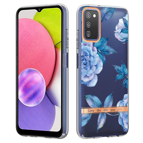Samsung Galaxy A03s Flowers and Plants Series IMD TPU Phone Case - Orchid Peony