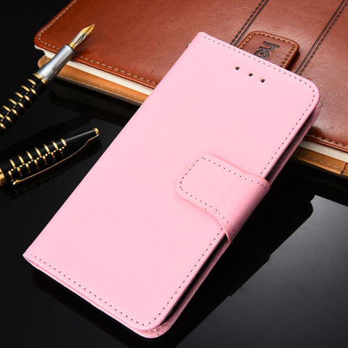 Samsung Galaxy A03s 164.2mm Crystal Texture Leather Phone Case - Pink