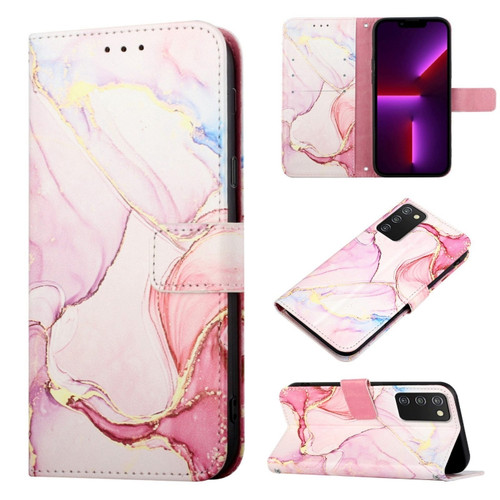 Samsung Galaxy A03s 164mm PT003 Marble Pattern Flip Leather Phone Case - LS005