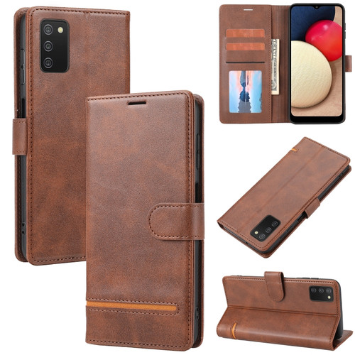Samsung Galaxy A03s 164mm Classic Wallet Flip Leather Phone Case - Brown