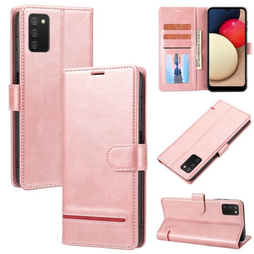 Samsung Galaxy A03s 166mm Classic Wallet Flip Leather Phone Case - Pink