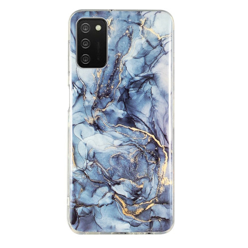 Samsung Galaxy A03s IMD Marble Pattern TPU Phone Case - Grey