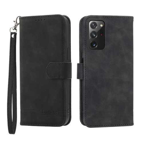 Samsung Galaxy A03s US Version Dierfeng Dream Line TPU + PU Leather Phone Case - Black