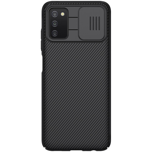 Samsung Galaxy A03s / A037G NILLKIN Black Mirror Series PC Camshield Full Coverage Dust-proof Scratch Resistant Case - Black