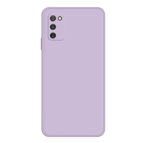 Samsung Galaxy A03s EU Version Imitation Liquid Silicone Phone Case - Purple