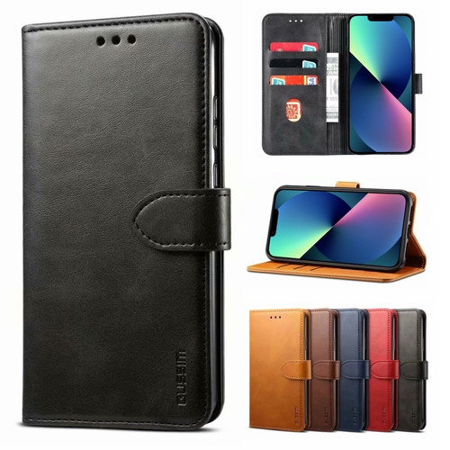 Samsung Galaxy A13 5G / 4G GUSSIM Horizontal Flip Leather Phone Case - Black