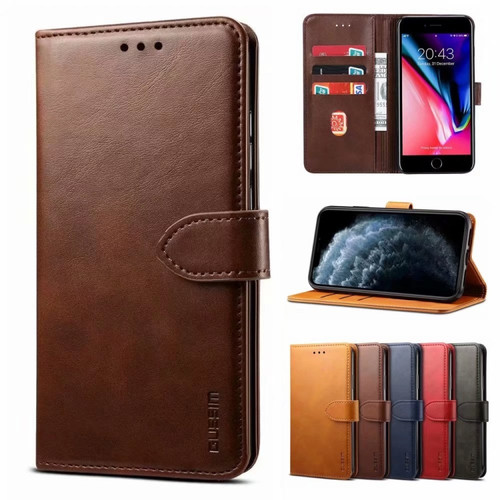 Samsung Galaxy A13 5G / 4G GUSSIM Horizontal Flip Leather Phone Case - Brown