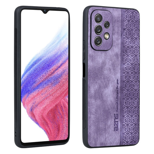 Samsung Galaxy A13 5G / A04 AZNS 3D Embossed Skin Feel Phone Case - Purple