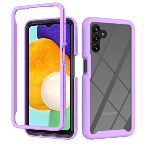 Samsung Galaxy A13 5G/A04s Starry Sky Solid Color Series Shockproof PC + TPU Protective Phone Case - Purple