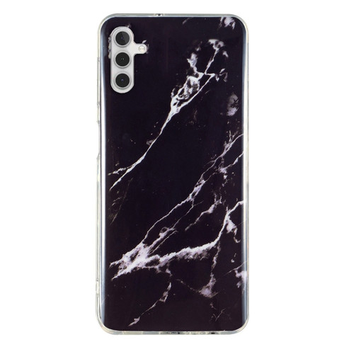 Samsung Galaxy A13 5G IMD Marble Pattern TPU Phone Case - Black
