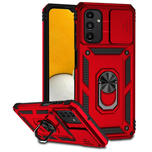 Samsung Galaxy A13 5G Sliding Camshield Holder Phone Case - Red