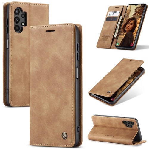 Samsung Galaxy A13 4G/A13 5G/A04S/A04/M13 5G CaseMe 013 Multifunctional Horizontal Flip Leather Phone Case - Brown