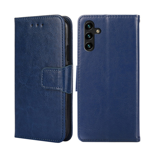 Samsung Galaxy A13 5G Crystal Texture Horizontal Flip Leather Case with Holder & Card Slots & Wallet - Royal Blue