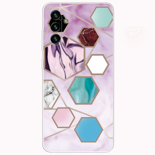 Samsung Galaxy A13 5G Abstract Marble Pattern TPU Phone Protective Case - Color Hexagon