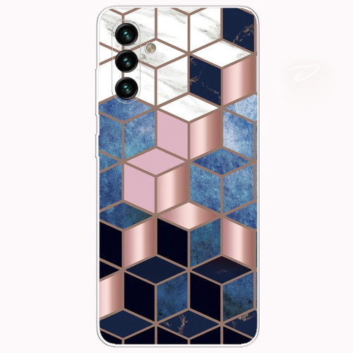 Samsung Galaxy A13 5G Abstract Marble Pattern TPU Phone Protective Case - Cube