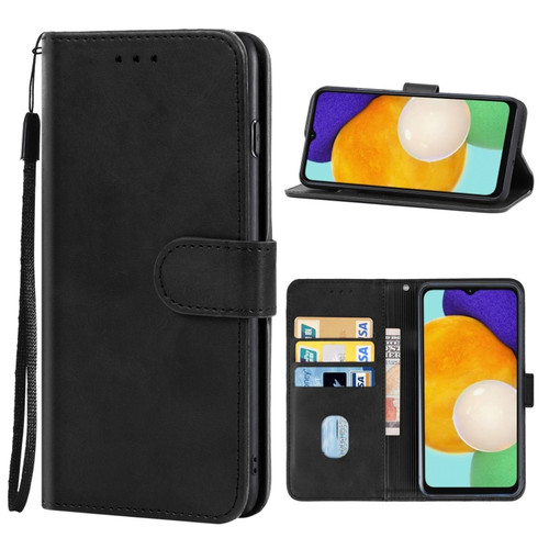 Samsung Galaxy A13 5G / A04s Leather Phone Case - Black