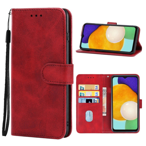 Samsung Galaxy A13 5G / A04s Leather Phone Case - Red