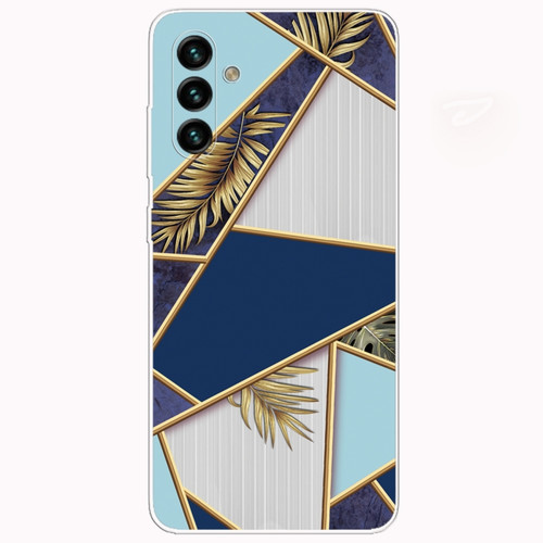 Samsung Galaxy A13 5G Abstract Marble Pattern TPU Phone Protective Case - Leaves