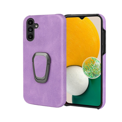 Ring Holder PU Phone Case Samsung Galaxy A13 5G - Purple