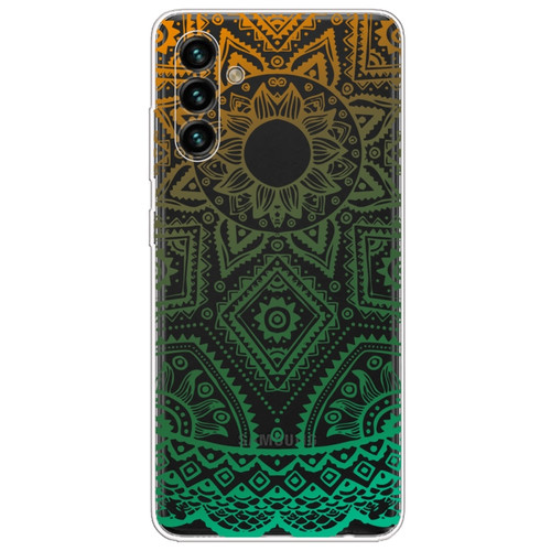 Samsung Galaxy A13 5G Gradient Lace Transparent TPU Phone Case - Gradient Green