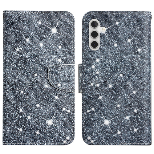Samsung Galaxy A13 5G Painted Pattern Horizontal Flip Leather Phone Case - Gypsophila