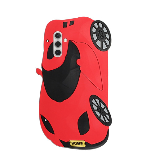 Samsung Galaxy A13 5G Crossbody Cartoon Silicone Phone Case - Racing Car