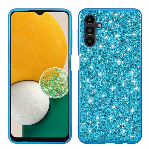 Samsung Galaxy A13 5G Glitter Powder Shockproof TPU Phone Case - Blue