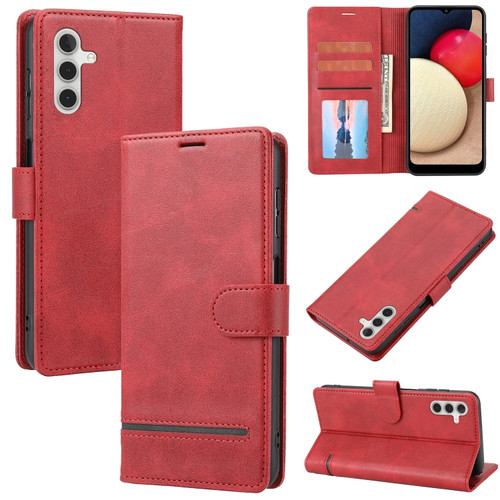 Samsung Galaxy A13 5G Classic Wallet Flip Leather Phone Case - Red