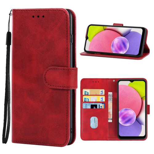 Samsung Galaxy A04s / A13 5G Leather Phone Case - Red