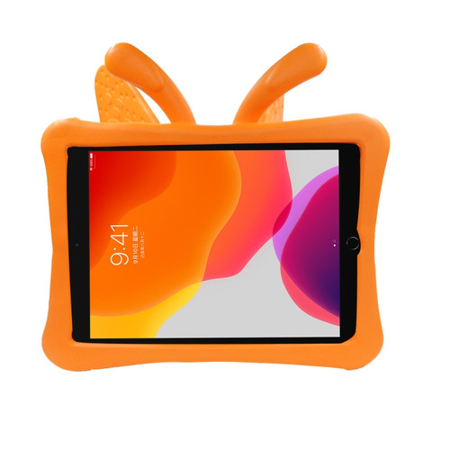 Butterfly Bracket Style EVA Children Shockproof Protective Case iPad 10.2 2021 / 2020 / 2019 / 10.5 - Orange