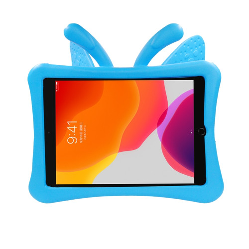 Butterfly Bracket Style EVA Children Shockproof Protective Case iPad 10.2 2021 / 2020 / 2019 / 10.5 - Blue