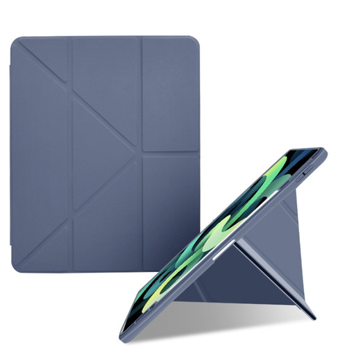 Acrylic 2 in 1 Y-fold Smart Leather Tablet Case iPad 10.2 2021 / 2020 / 2019 - Lavender Purple