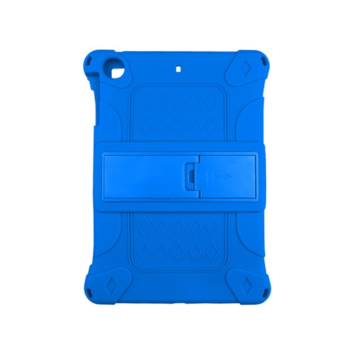 All-inclusive Silicone Shockproof Case with Holder iPad Pro 10.5 / 10.2 2021 / 2020 / 2019 / Air 3 - Blue