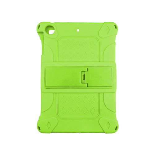 All-inclusive Silicone Shockproof Case with Holder iPad Pro 10.5 / 10.2 2021 / 2020 / 2019 / Air 3 - Green