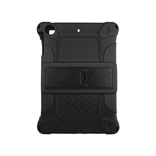 All-inclusive Silicone Shockproof Case with Holder iPad Pro 10.5 / 10.2 2021 / 2020 / 2019 / Air 3 - Black