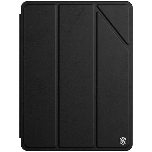 iPad 10.2 2021 / 2020 / 2019 NILLKIN PC + TPU Horizontal Flip Leather Case with Holder & Pen Slot & Sleep / Wake-up Function - Black
