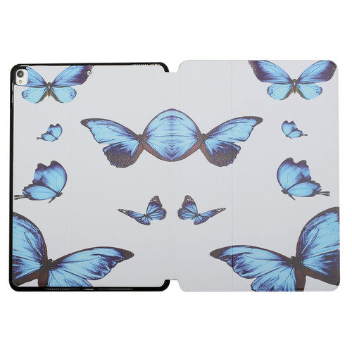 Dual-folding Coloured Drawing Voltage Horizontal Flip PU Leather Case with Holder & Sleep / Wake-up Function iPad Air 3 / 10.5 2019 / iPad 10.2 2021 / 2020 / 2019 - Butterfly
