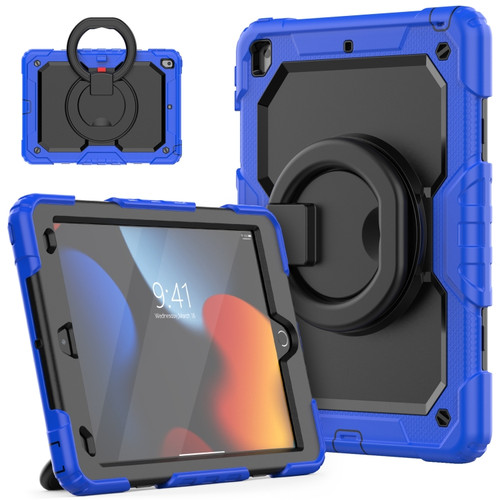 iPad 10.2 2021 / 2020 / 2019 Bracelet Holder Silicone + PC Tablet Case - Blue