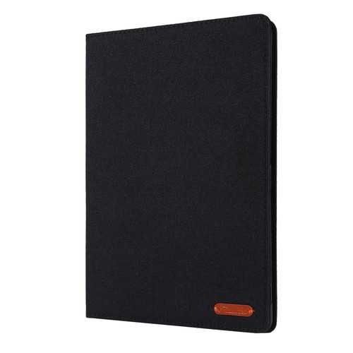 iPad 10.2 Cloth Style TPU Flat Protective Shell - Black