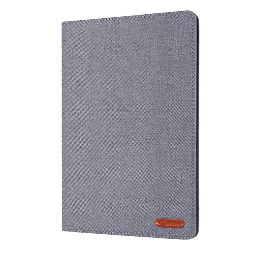 iPad 10.2 Cloth Style TPU Flat Protective Shell - Gray