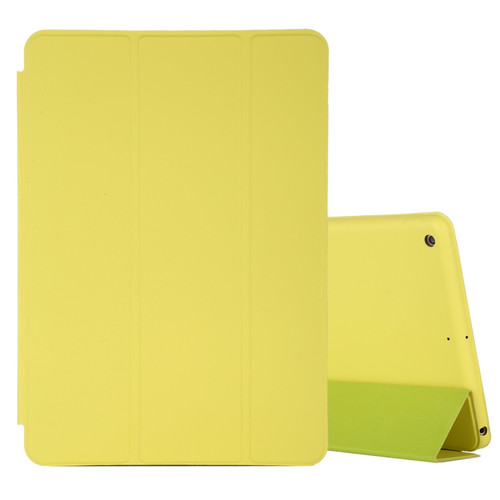 iPad 10.2 Horizontal Flip Smart Leather Case with Three-folding Holder - Yellow