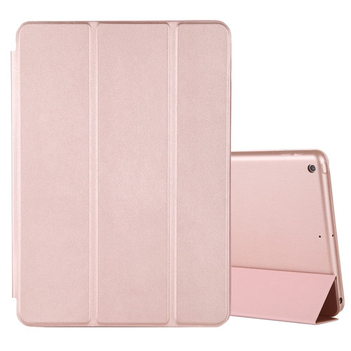 iPad 10.2 Horizontal Flip Smart Leather Case with Three-folding Holder - Gold