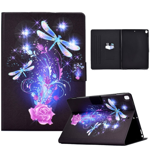 iPad 10.2 2021 / 2020 Electric Pressed TPU Leather Tablet Case - Butterfly