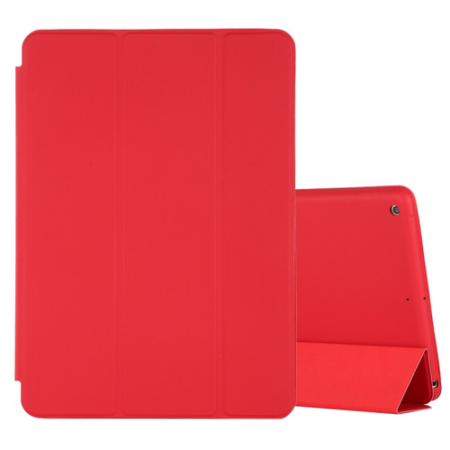 iPad 10.2 Horizontal Flip Smart Leather Case with Three-folding Holder - Red
