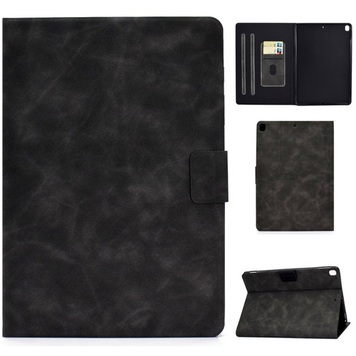 iPad 10.2 / Air - 2019 / Pro 10.5 Cowhide Texture Horizontal Flip Leather Case with Holder & Card Slots & Sleep / Wake-up Function - Grey