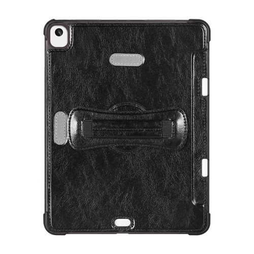iPad 10.2 / Pro 10.5 / Air 3 360 Degree Rotation Handheld Leather Back Tablet Case with Pencil Slot - Black