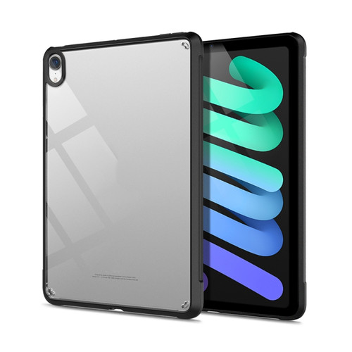 iPad mini 6 PC+TPU Transparent Shockproof Tablet Case - Black