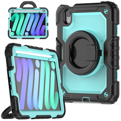 iPad mini 6 Bracelet Holder Silicone + PC Tablet Case - Light Blue