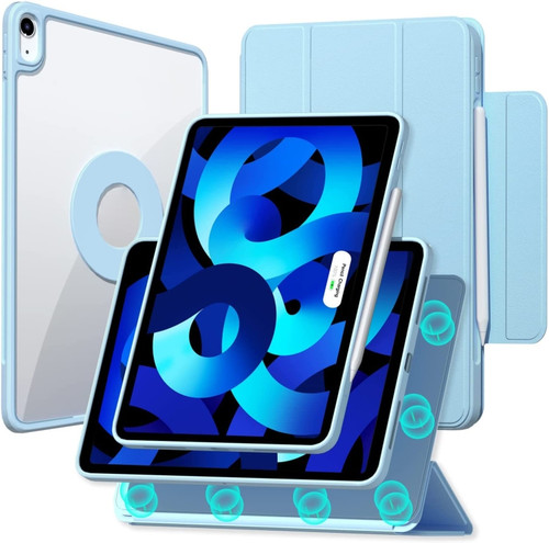 iPad mini 6 Trifold Magnetic Rotating Smart Case - Sky Blue